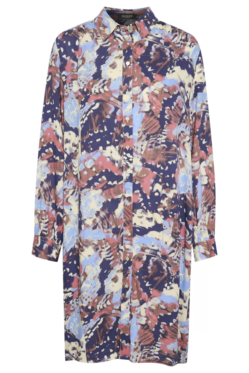 Soaked In Luxury SLMayana Shirt Dress LS Fashion